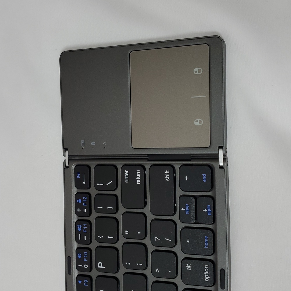 Samsers Foldable Bluetooth Keyboard With Touchpad, Full-Size Wireless ~ Black - Picture 15 of 16